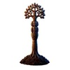 Lineage protection spells icon showcasing a hand-carved ancestral tree staff.