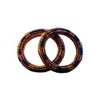 Marital protection spells icon showcasing interwoven beaded copper rings