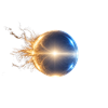 Zero backlash icon showcasing a glowing sphere neutralizing negative karma.